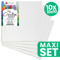 Set od 10 malih ARTMIE slikarskih platana dimenzija 10x10 cm za hobi umjetnike