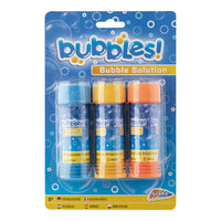 Set od tri bočice mjehurića od sapunice po 50 ml za kreativnu igru i umjetničko izražavanje.