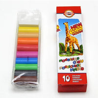 Set od 10 komada Koh-i-noor modelarske mase u raznim bojama za kreativno oblikovanje.