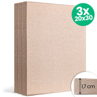 Set od tri NATURE ECO slikarska platna dimenzija 20x30 cm za umjetničko stvaralaštvo.