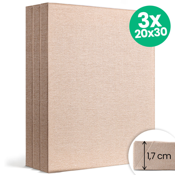 Set od tri NATURE ECO slikarska platna dimenzija 20x30 cm za umjetničko stvaralaštvo.