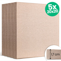 Set od 5 slikarskih platana NATURE ECO dimenzija 20x20 cm za umjetničko stvaralaštvo.