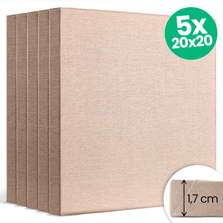 Set od 5 slikarskih platana NATURE ECO dimenzija 20x20 cm za umjetničko stvaralaštvo.