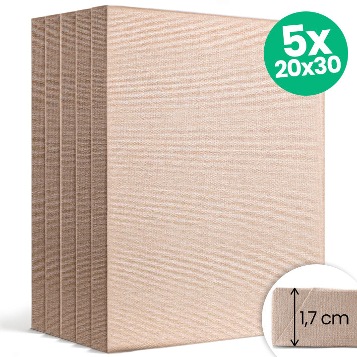 Set od 5 slikarskih platana NATURE ECO dimenzija 20x30 cm za umjetničko stvaralaštvo.