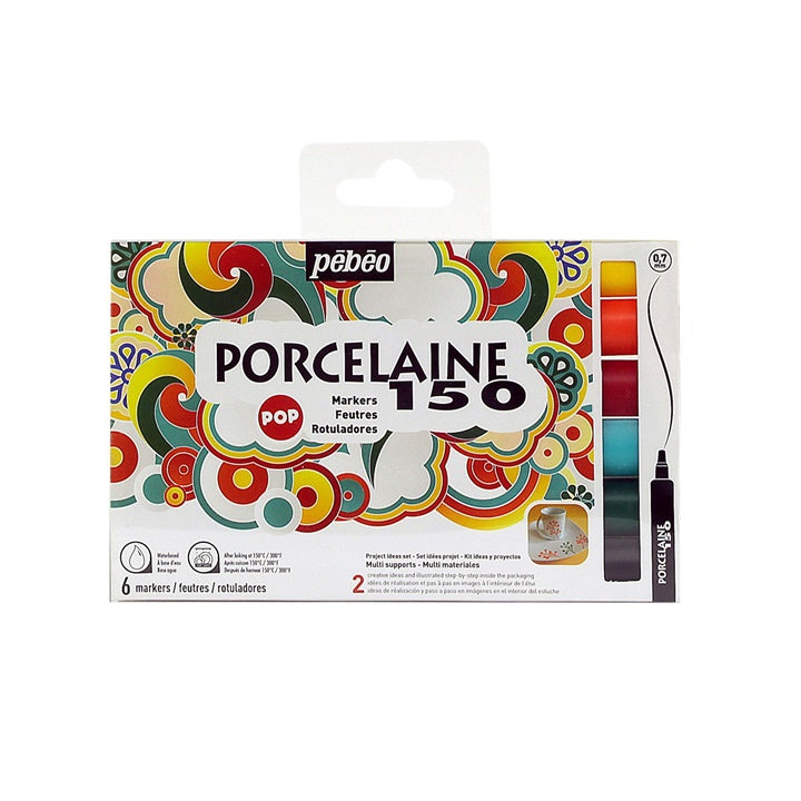 Set od 6 markera za porculan porcelaine 150 - POP