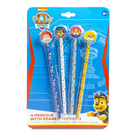 Set od četiri Paw Patrol olovke sa motivima omiljenih crtanih junaka za crtanje i pisanje.