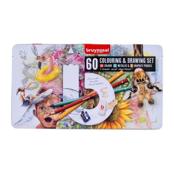 Set olovaka u boji Bruynzeel 60 kom — slika 1