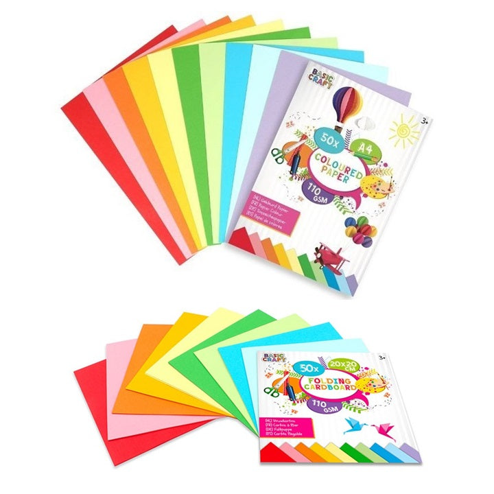 Set papira u boji 50 kom - izaberite dimenzije — slika 1