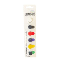 Set od 6 Jesmonite pigmenata od po 2 g u klasičnim nijansama za bojenje kreativnih masa.