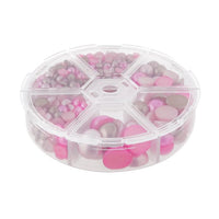 Set plastičnih perli | roze