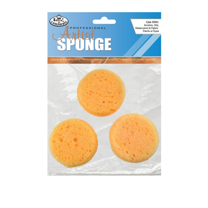 Set od tri sintetička sunđera Royal and Langnickel za nanošenje boje i tehnike slikanja.