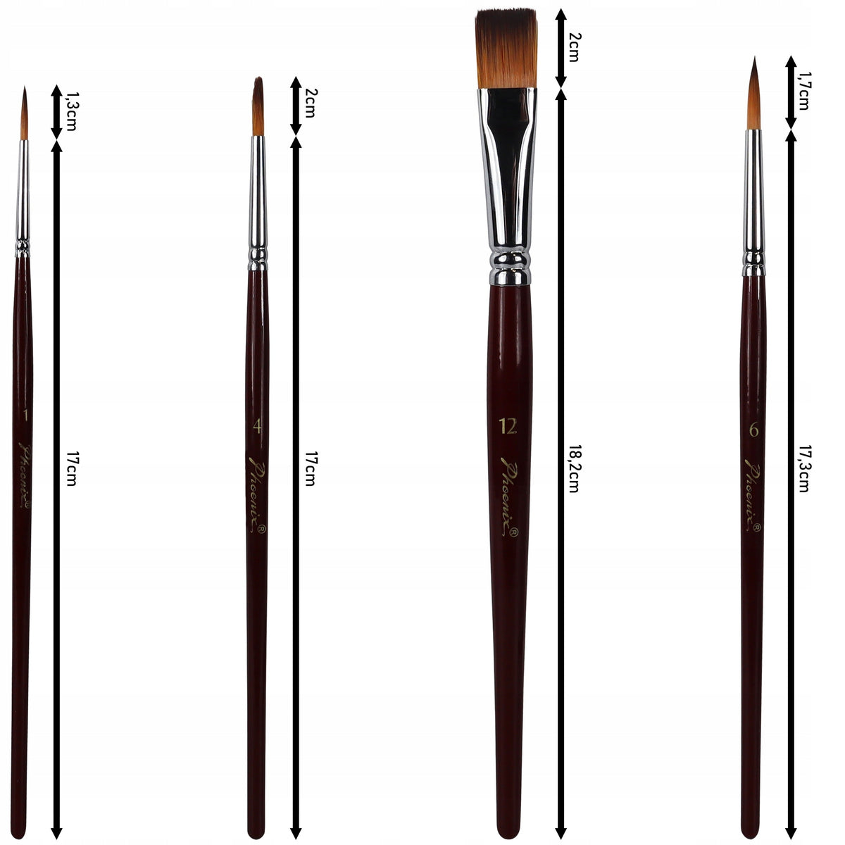 Set slikarskih četkica Phoenix - 4-dijelni 6604S
