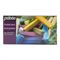 Set Pebeo suhih pastela od 12 komada u kartonskoj kutiji, idealno za crtanje i umjetničko izražavanje.
