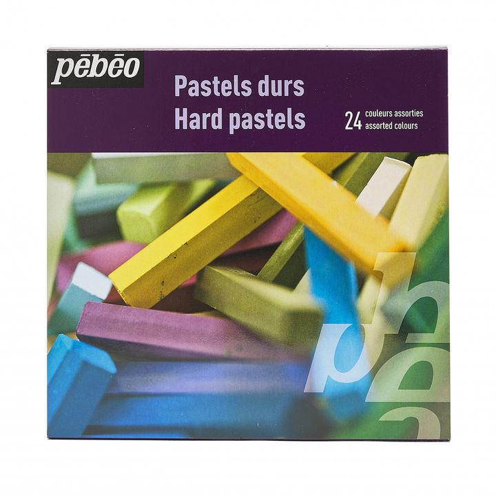 Pebeo set od 24 suhe pastele u kutiji, idealne za umjetničko crtanje i sjenčanje.