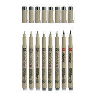 Set tehničkih olovaka Sakura Pigma Micron sive nijanse 8 kom — slika 2