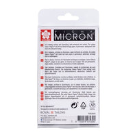 Set tehničkih olovaka Sakura Pigma Micron sive nijanse 8 kom — slika 3