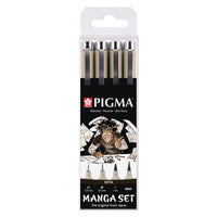 Set tehničkih pera Sakura Pigma Micron Manga Sepia - 4 komada
