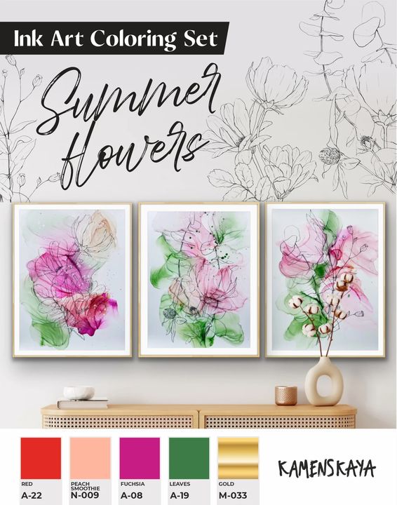Set tinte KAMENSKAYA 'SUMMER FLOWERS' — slika 3