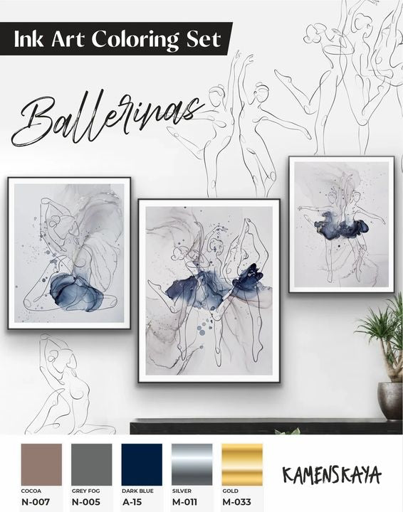 Set tinti Kamenskaya 'Ballerinas' — slika 3