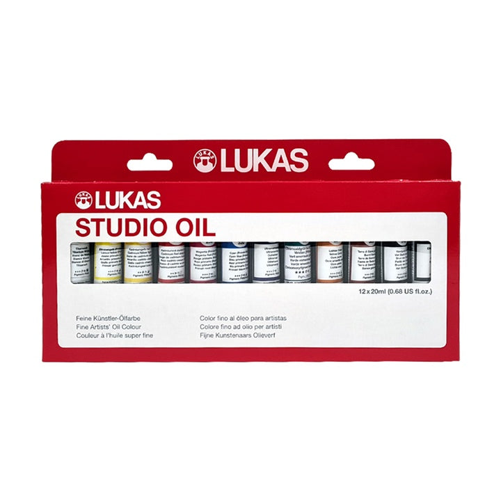Set LUKAS Studio uljanih boja sa 12 tuba od 20 ml u kutiji