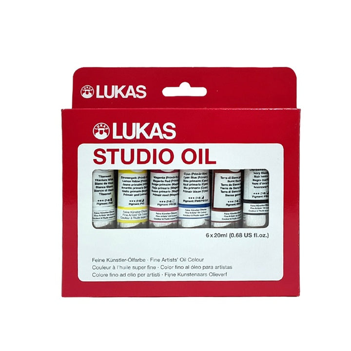 Set uljanih boja LUKAS Studio sa šest tuba od 20 ml u originalnom pakovanju.