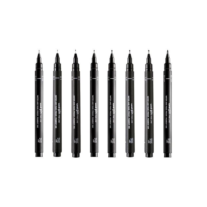 Set UNI PIN fineliner markera Draw and Sketch 8 kom — slika 2
