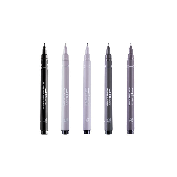 Set UNI PIN markera fineliner Elegant Tones 5 kom — slika 2