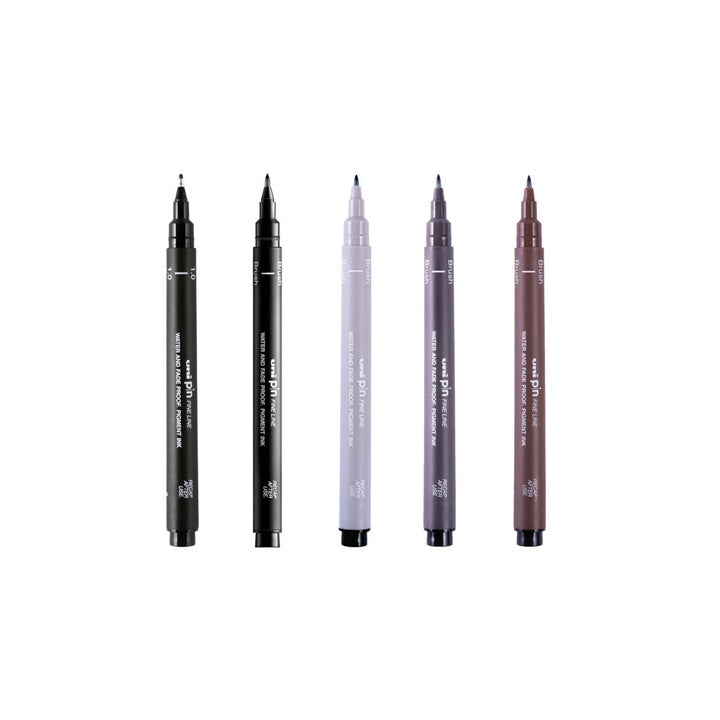 Set UNI PIN markera fineliner Flow and Flourish 5 kom — slika 2