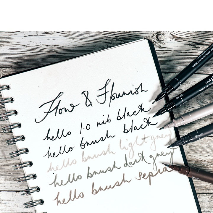 Set UNI PIN markera fineliner Flow and Flourish 5 kom — slika 3