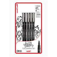 Set UNI PIN markera fineliner Love Lettering 5 kom — slika 1