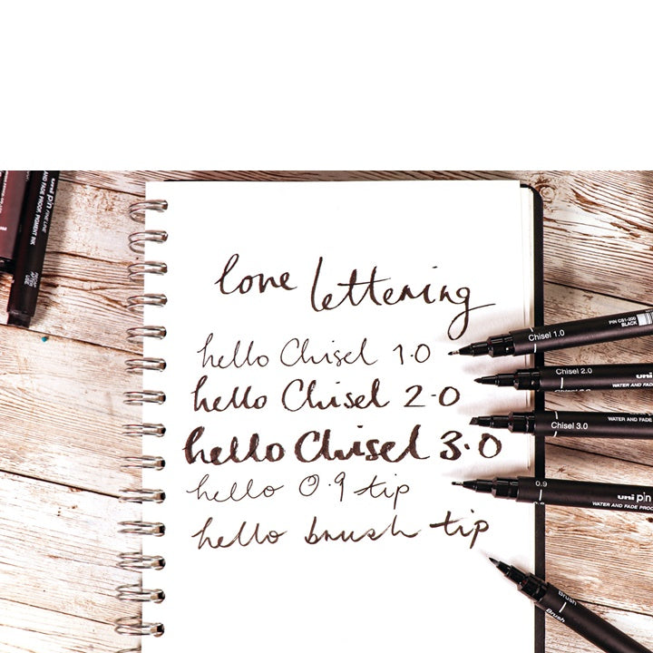Set UNI PIN markera fineliner Love Lettering 5 kom — slika 3
