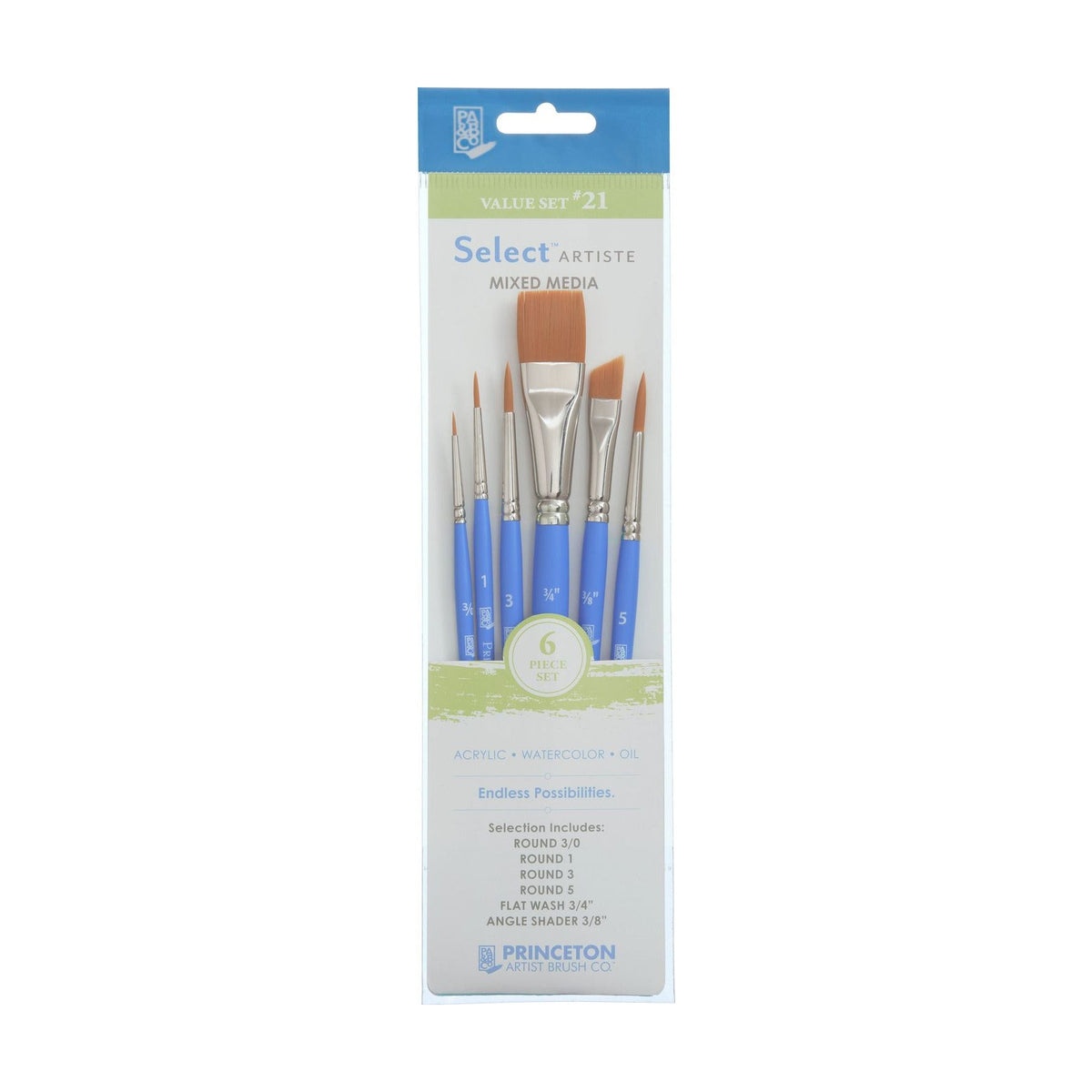 Set univerzalnih kistova PRINCETON Select 3 – 6 dijelni