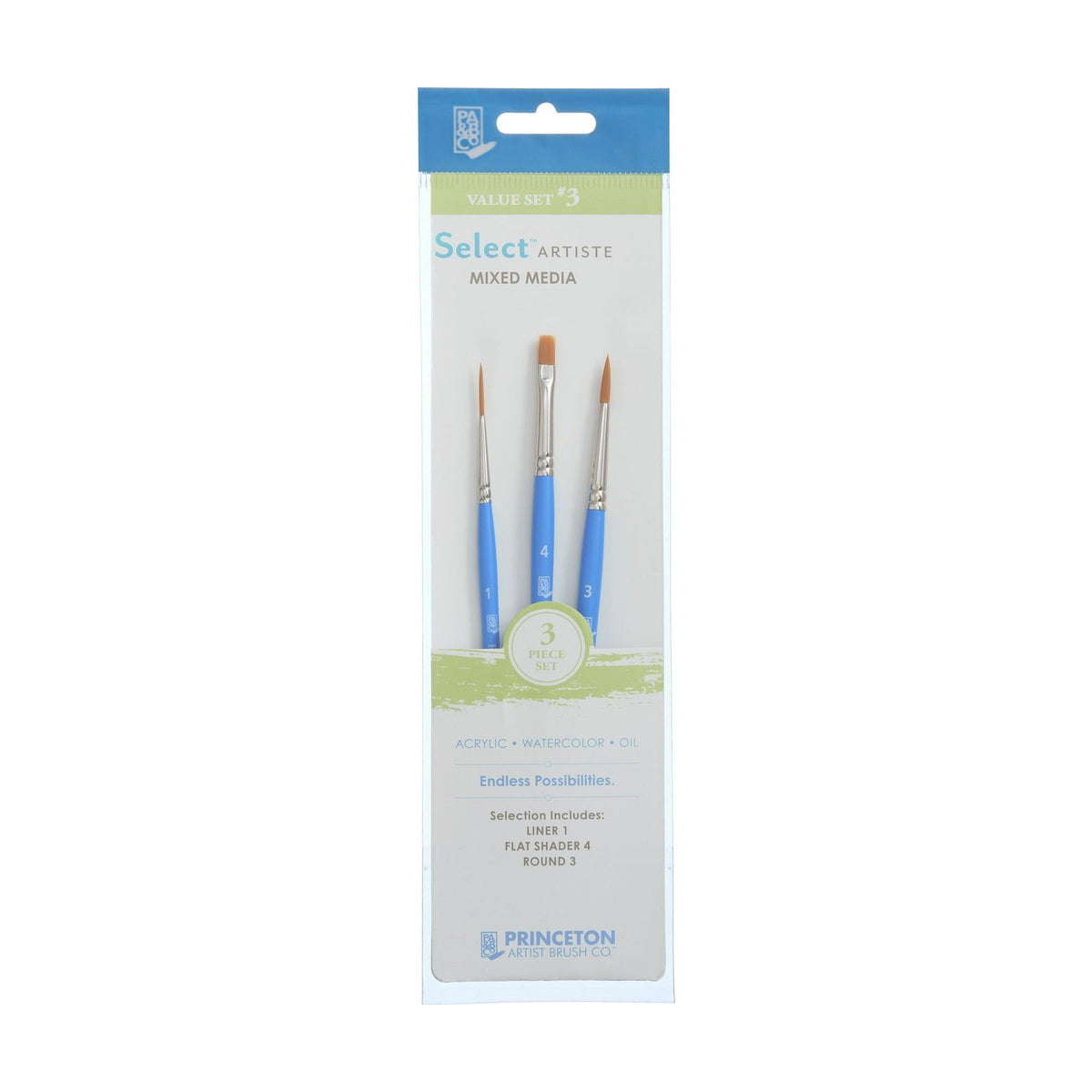 Set univerzalnih kistova PRINCETON Select / 3-dijelni