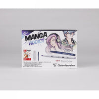 Set za crtanje mange CLAIREFONTAINE Manga Addict Tombow A5 - 50 listova