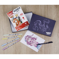 Set za crtanje mange CLAIREFONTAINE Manga Addict Tombow A5 - 50 listova