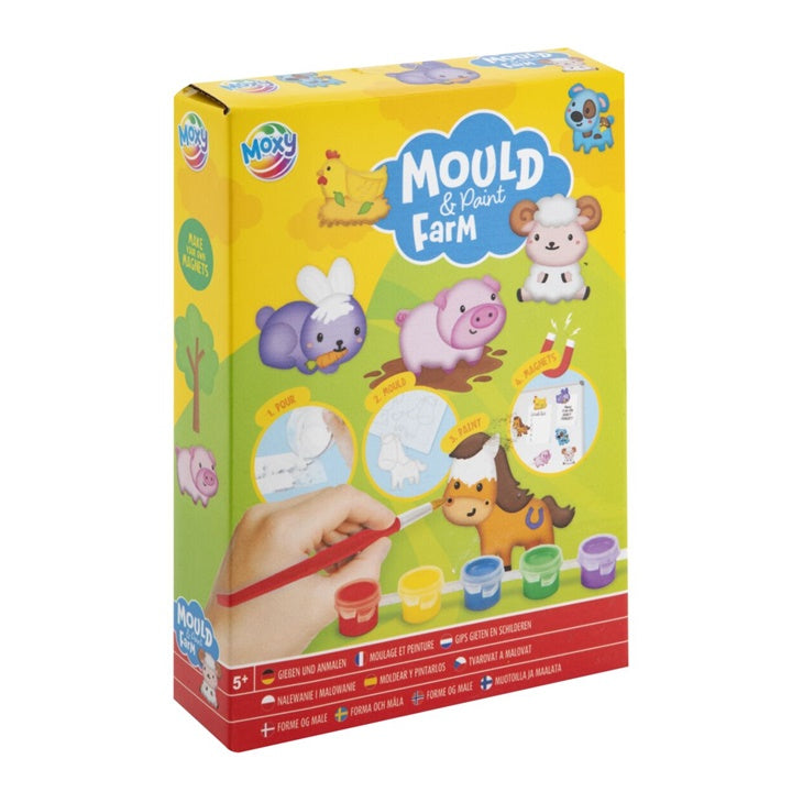 Kutija seta Mould & Paint Farma sa kalupima za odlijevanje i bojama.