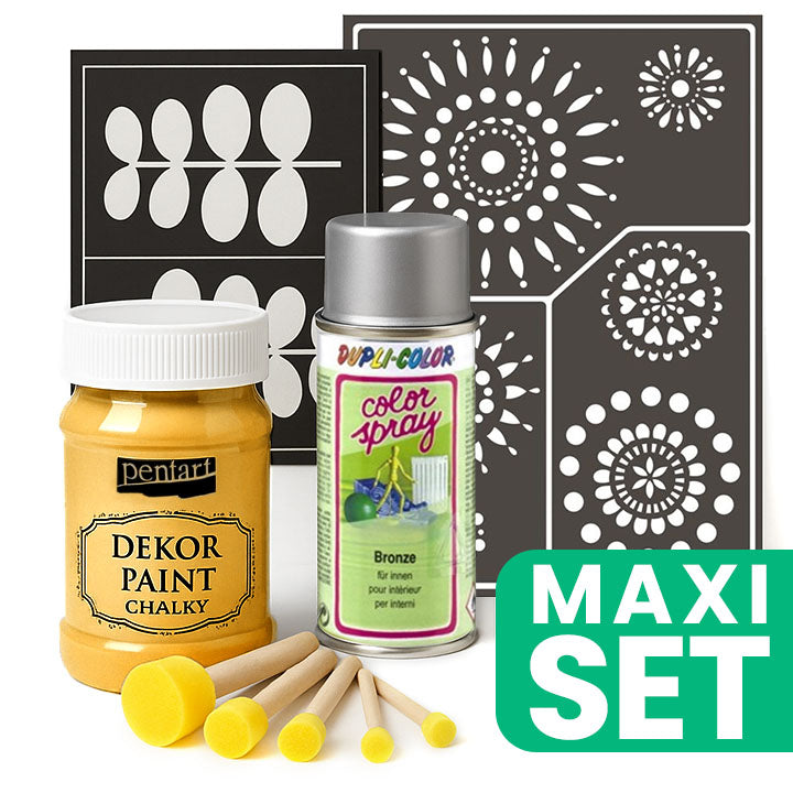 Set za renovaciju namještaja sa srebrnom bojom u spreju marke mandarinka