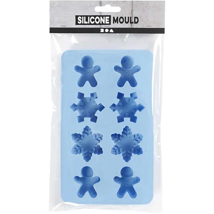 Silikonski kalup 8 kom | Pahuljice i medenjaci — slika 2