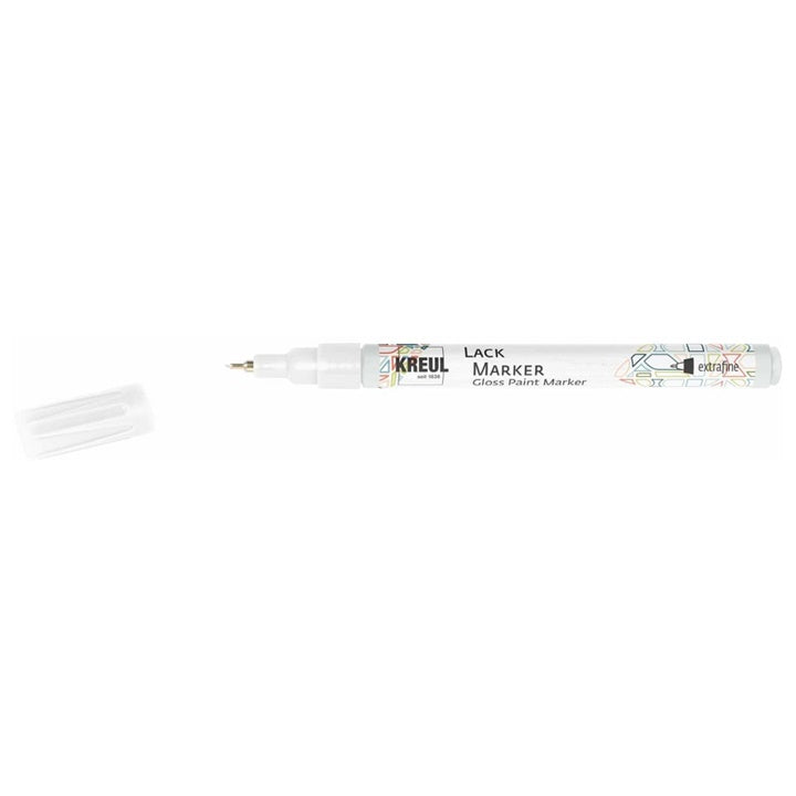 Sjajni lak marker Kreul extrafine – biela