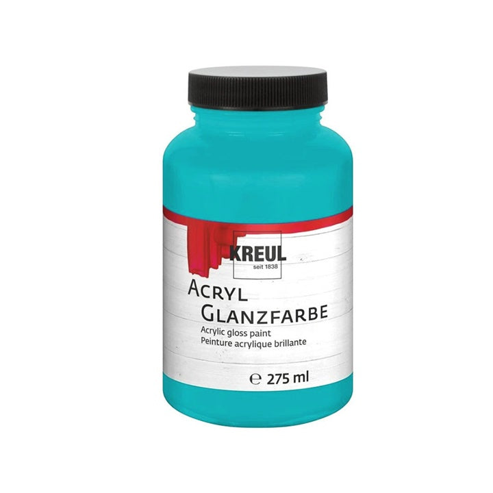 Krupni kadar pakovanja Kreul sjajne akrilne boje od 275 ml, idealne za razne slikarske tehnike.