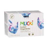 Sjajne dječje boje za prste MUCKI | set od 6 x 500 ml — slika 1
