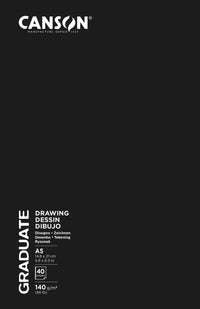 Skicen blok Canson Graduate Art Book Sketch & Draw 140 g/m², 40 listova, A5, tvrdi povez