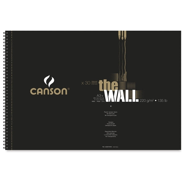Skicen blok Canson The Wall 220 g 30 listova A3+ spiralni povez