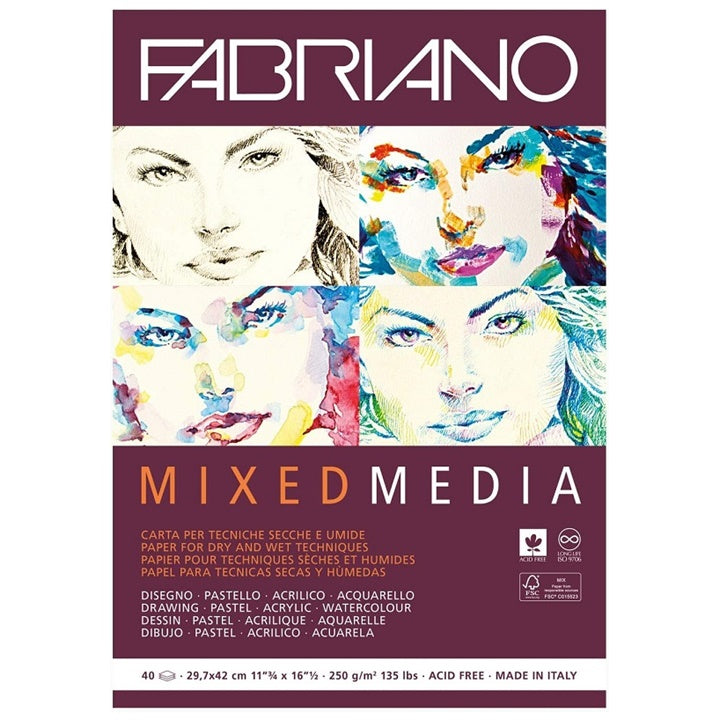 Skicovací blok FABRIANO Mixed Media — slika 3