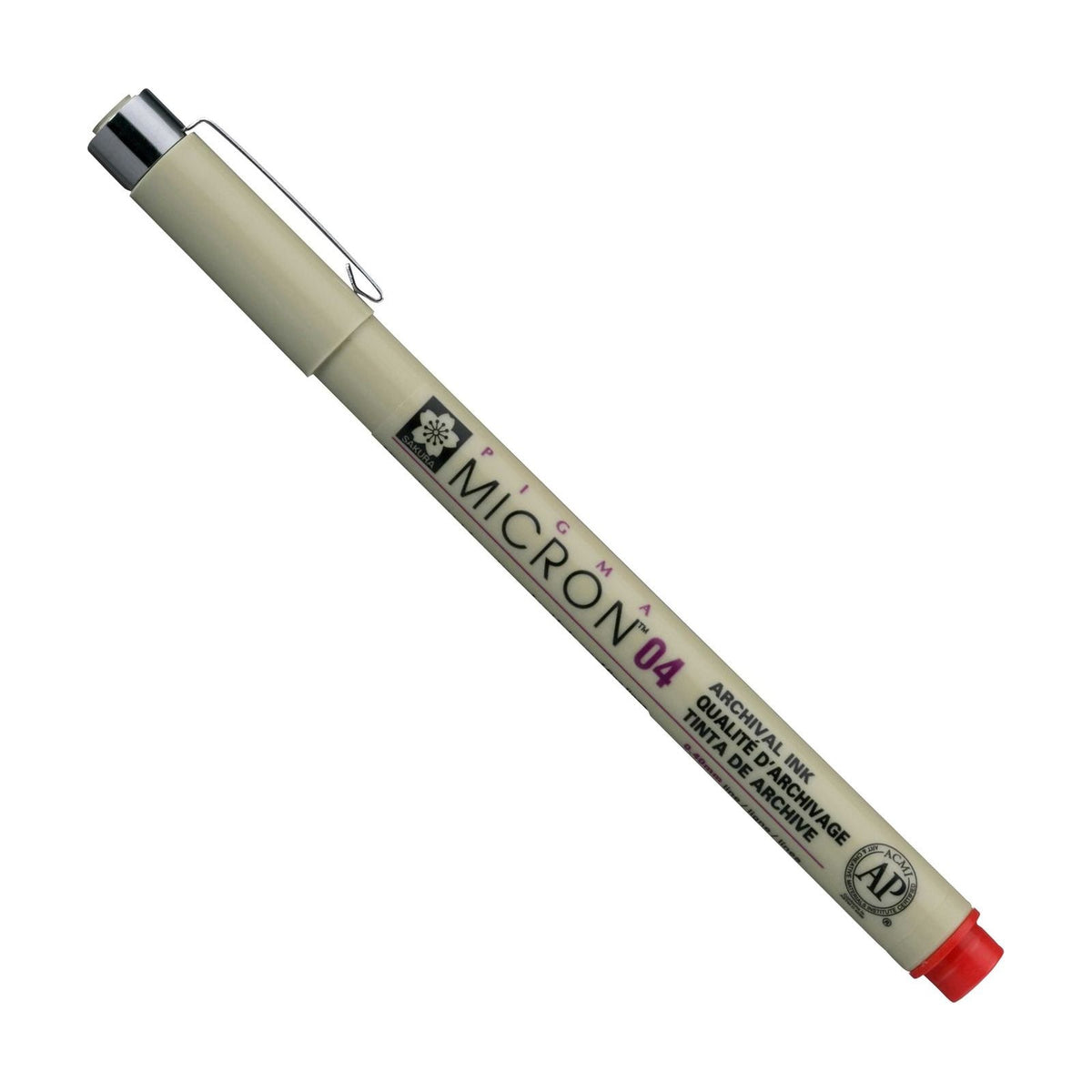 Flomaster za tehničko crtanje SAKURA Pigma Micron RED / izaberite debljinu – 04 0,40 mm