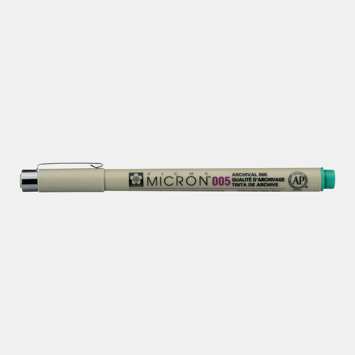 Flomaster za tehničko crtanje SAKURA Pigma Micron GREEN / izaberite debljinu – 005 0,20 mm
