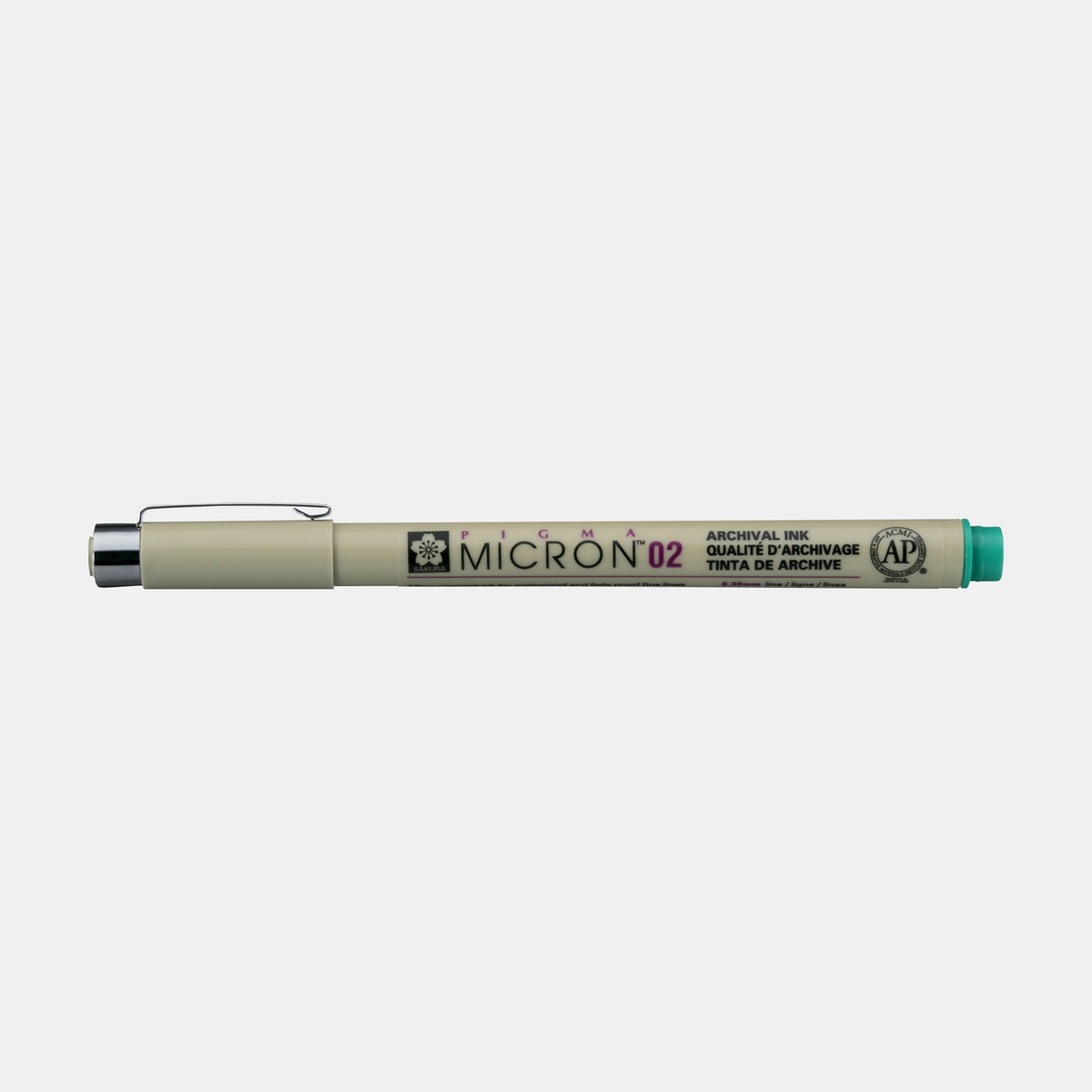 Flomaster za tehničko crtanje SAKURA Pigma Micron GREEN / izaberite debljinu – 02 0,30 mm