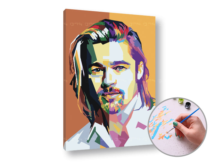 Slikanje po brojevima BRAD PITT - male težine — slika 1