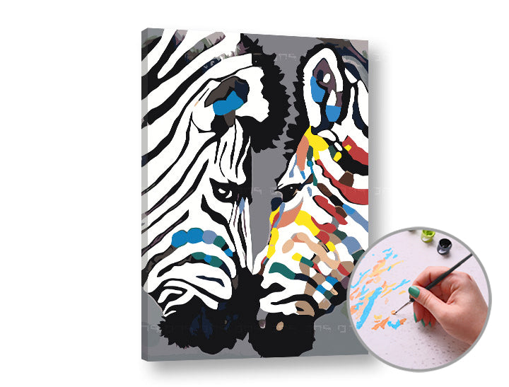 Slikanje po brojevima - Zebre — slika 2