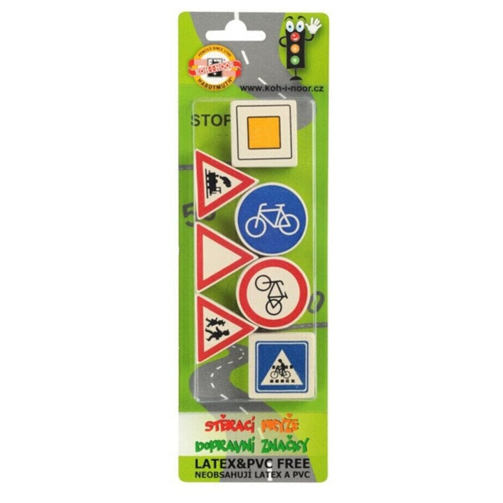 Gumica za brisanje Soft 6921 sa motivima saobraćajnih znakova za precizno i čisto brisanje.